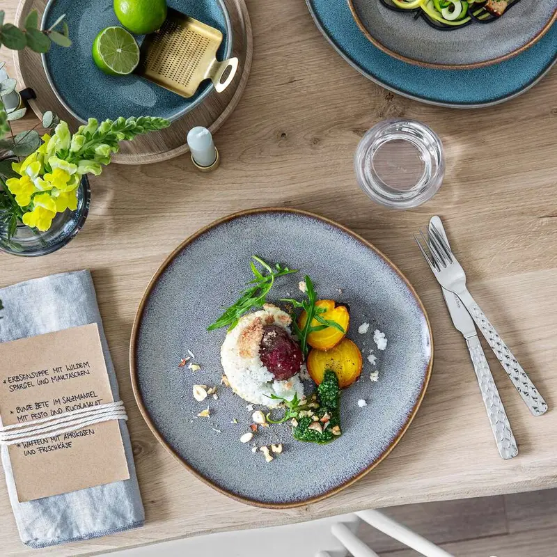 Villeroy & Boch Lave Beige Salad Plates – Set Of Four 1