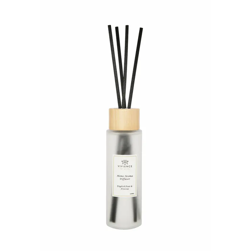 Vivience Round White Glass Reed Diffuser Bottle 1