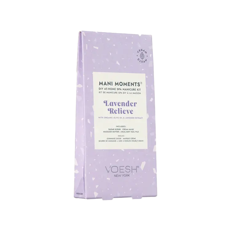 Voesh Lavender Relieve At-Home Manicure Set – Calming Nail & Cuticle Care 1