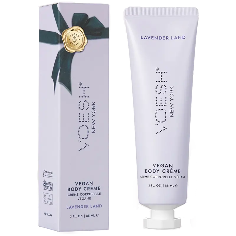 Voesh Vegan Body Cream – Lavender Land Scent, 3 Oz Nourishing Formula 1