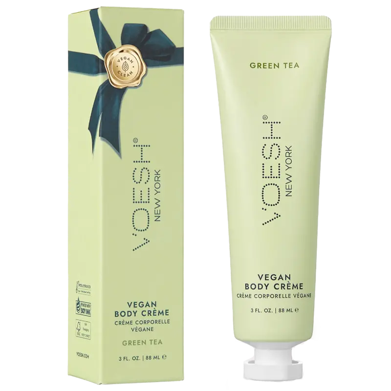 Voesh Vegan Moisturizing Body Crème – Green Tea Infused, 3 Oz 1