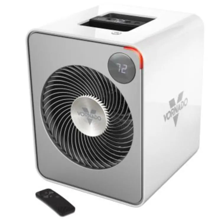 Vornado Auto Climate Metal Heater – Ice-White Whole-Room Warmth 1