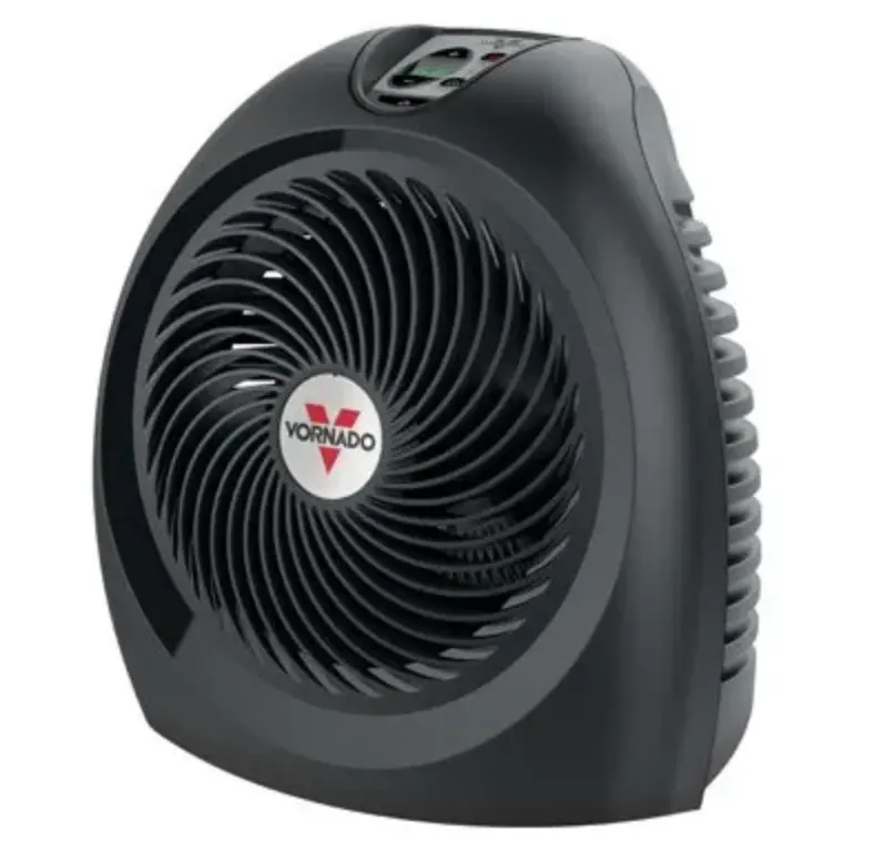 Vornado Black Whole-Room Heater – Energy-Efficient Metal Design 1