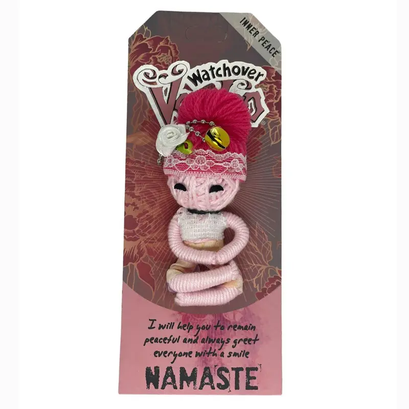 Watchover Handcrafted Voodoo Doll Keychain – 'Namaste' Edition 1