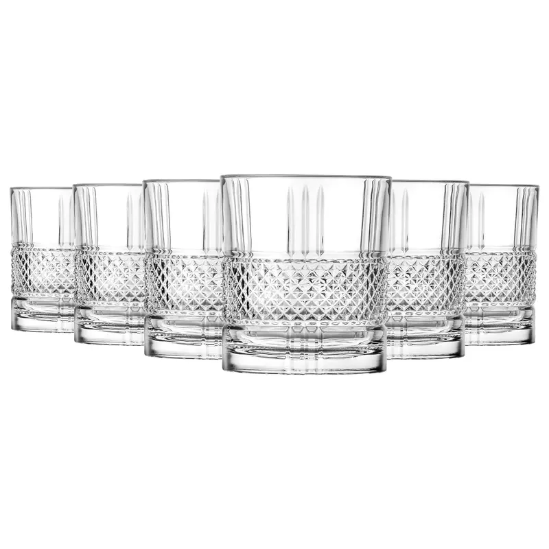 Whisky Glasses – 340Ml Lead-Free Crystal Tumblers (Set Of 6) 1
