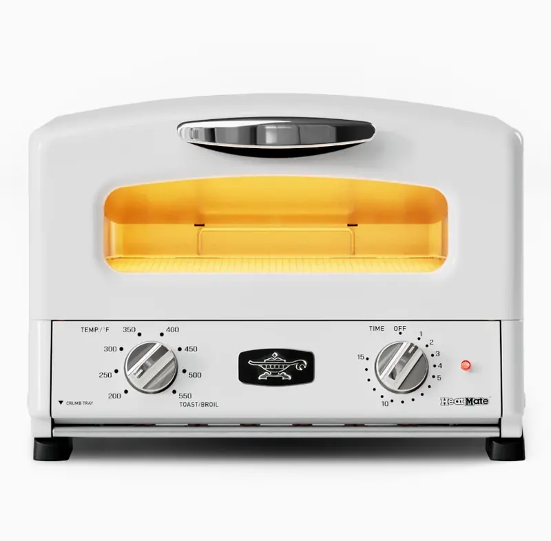 White Heatmate Toaster Oven – Sleek Compact Countertop Model 1
