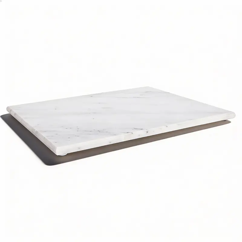White Marble Serving Board – 32.5 × 26Cm Oval Natural Stone Platter 1