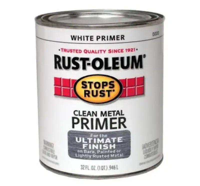 White Metal Surface Primer – 1-Quart Fast-Drying Base Coat For Paint Prep 1