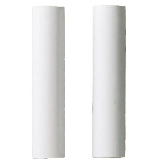 White Plastic Candelabra-Sized Candle Covers – 4" Height, 2-Pack 1