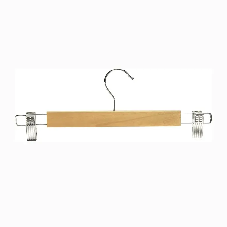 Whitmor Natural Wood Skirt Hangers – Premium 5-Piece Set 1
