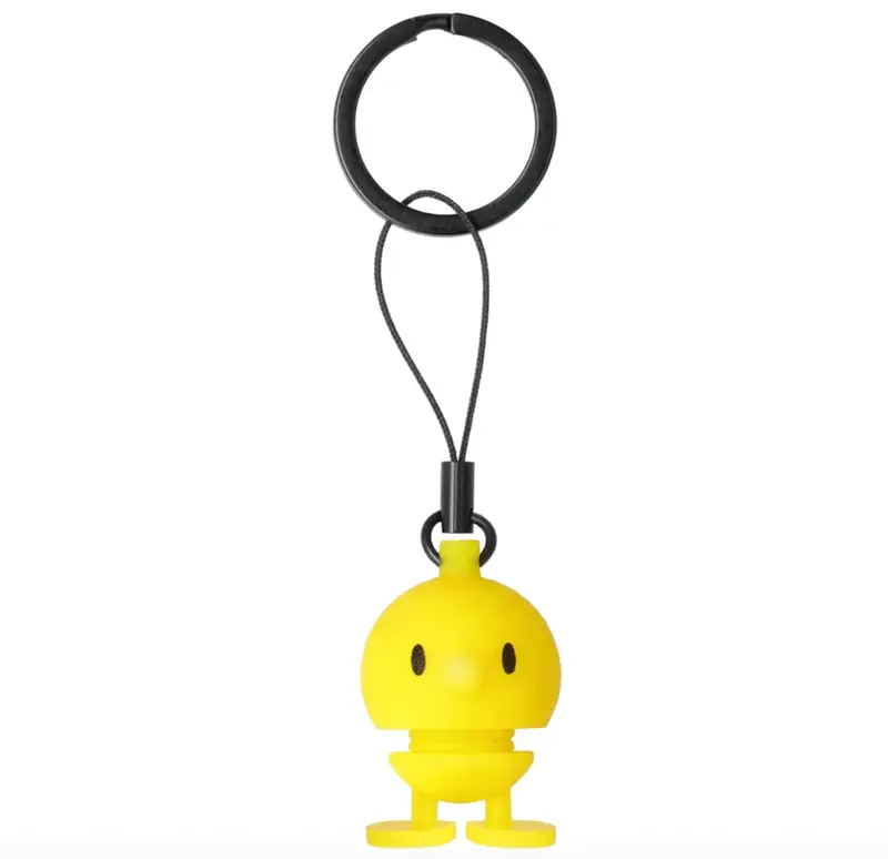 Yellow Hoptimist Keychain – Bright And Bouncy Portable Mascot 1