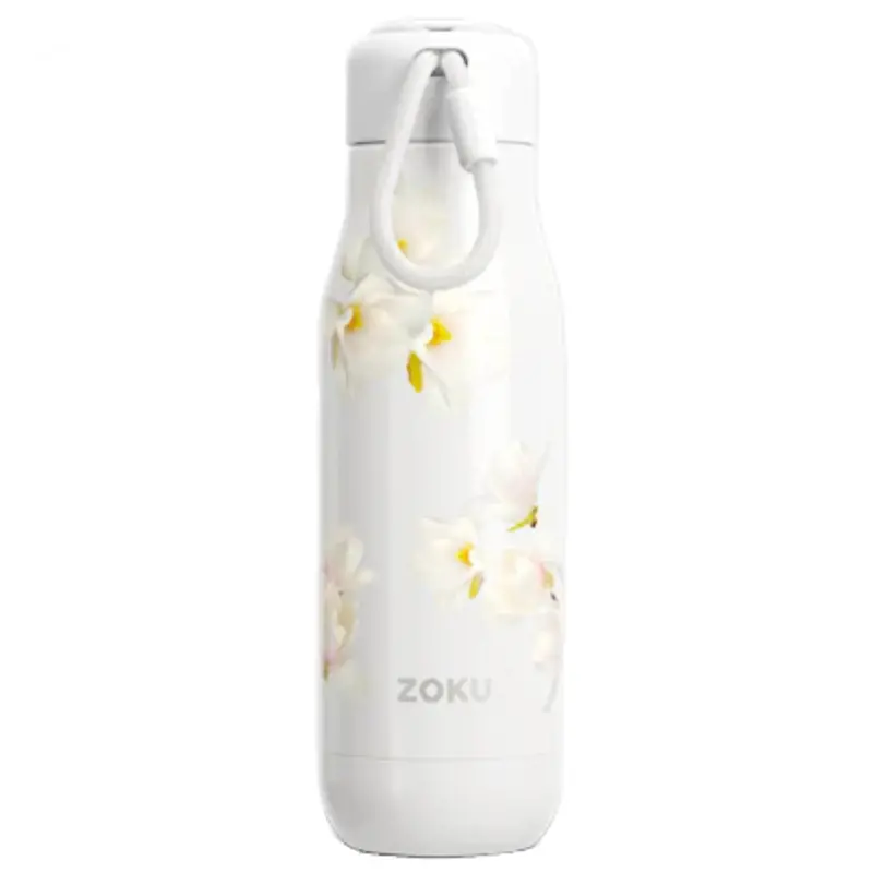 Zoku 18Oz Vintage Magnolia Stainless Steel Water Bottle 1