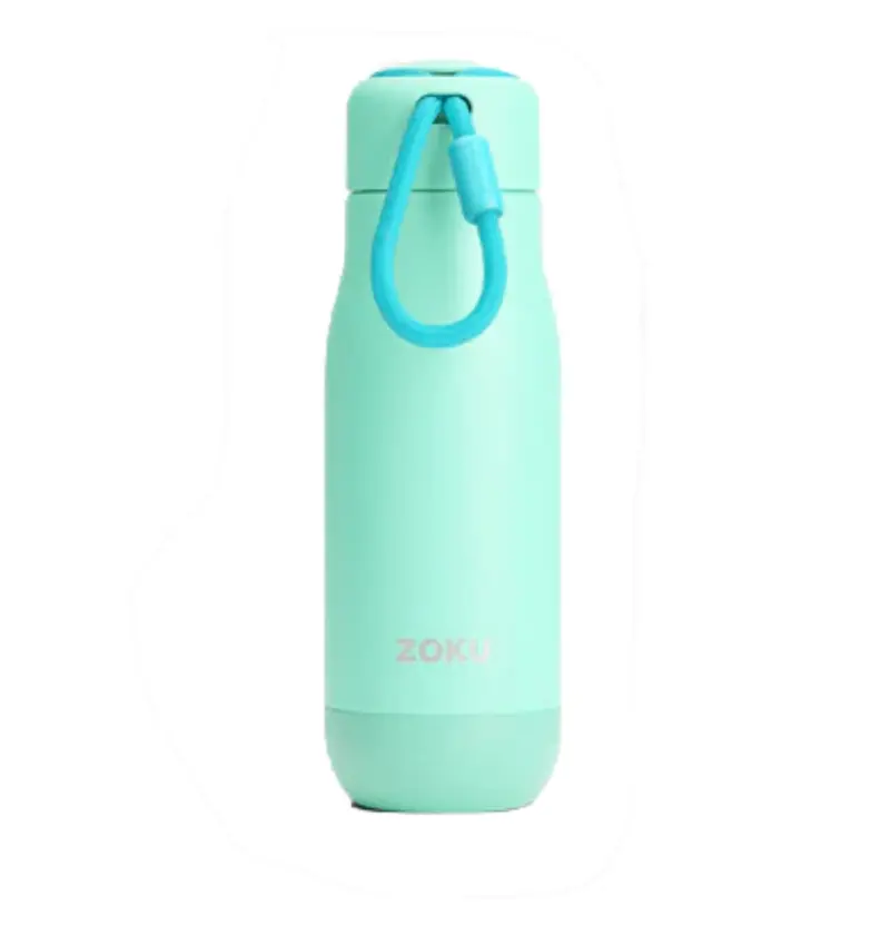 Zoku Stainless Steel Insulated Bottle – 12 Oz, Aqua Finish 1