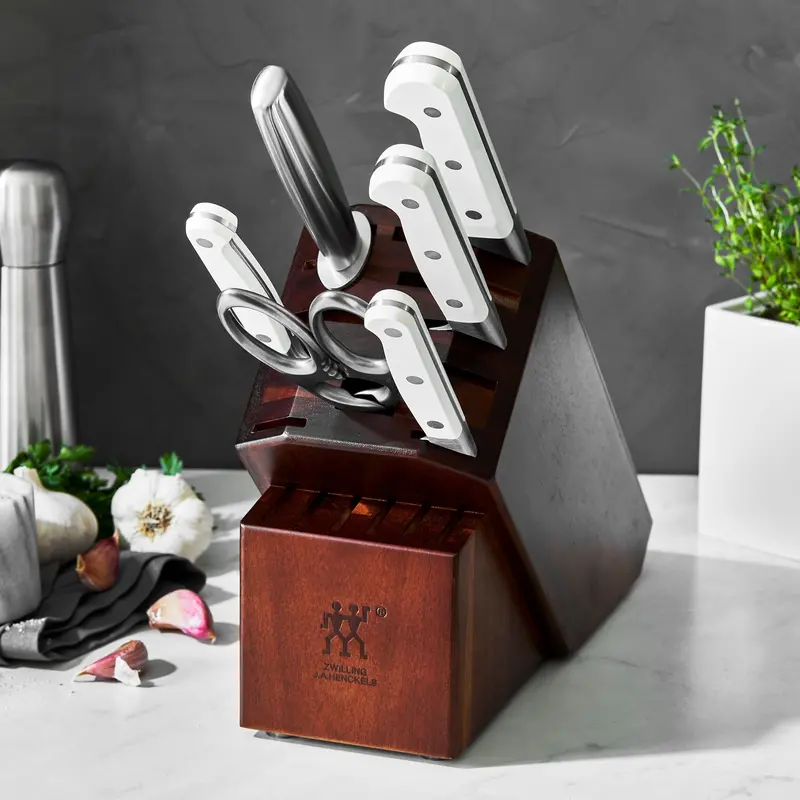 Zwilling Pro Le Blanc 7-Piece Knife Block Set – Complete Starter Collection 1