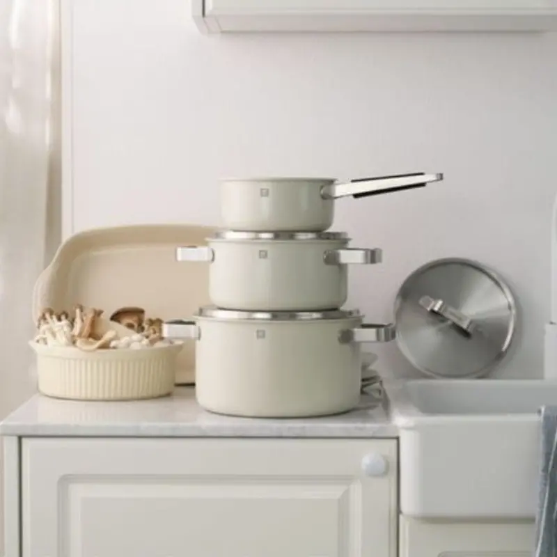 Zwilling Pure 3-Ply Stainless Steel 6-Piece Cookware Set 1