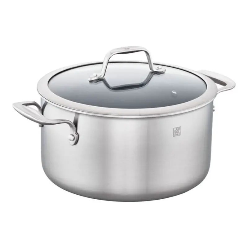 Zwilling Spirit 3-Ply 6-Quart Dutch Oven – Stainless Steel With Ceramic Nonstick Interior 1