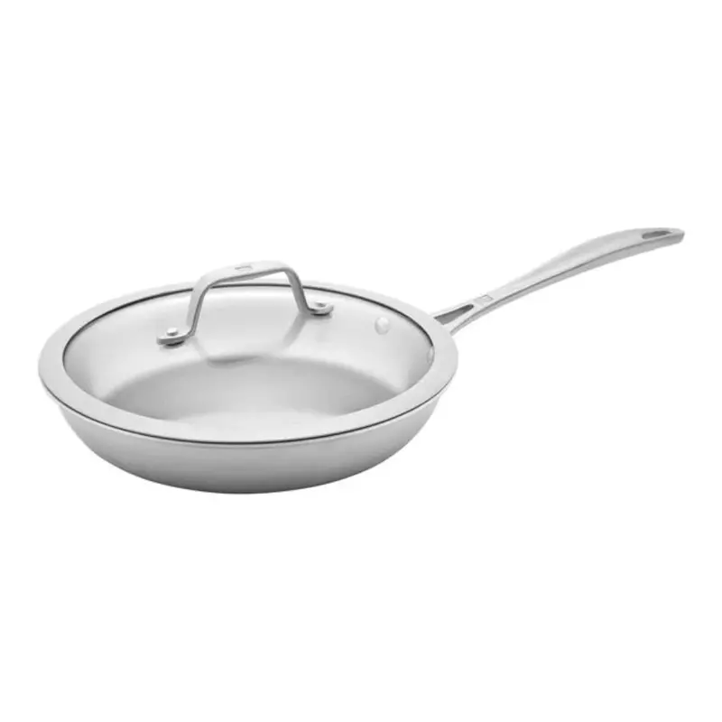Zwilling Spirit 3-Ply 9.5-Inch Fry Pan With Tempered Glass Lid 1