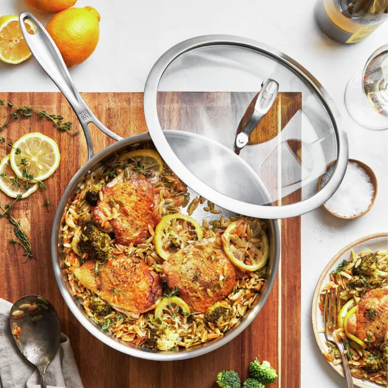Zwilling Spirit 3-Ply Sauté Pan With Lid – 4-Quart Stainless Steel Cookware 1