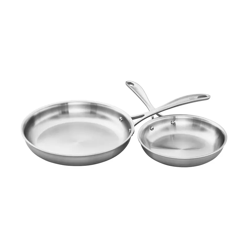Zwilling Spirit 3-Ply Stainless Steel 2-Piece Fry Pan Set 1