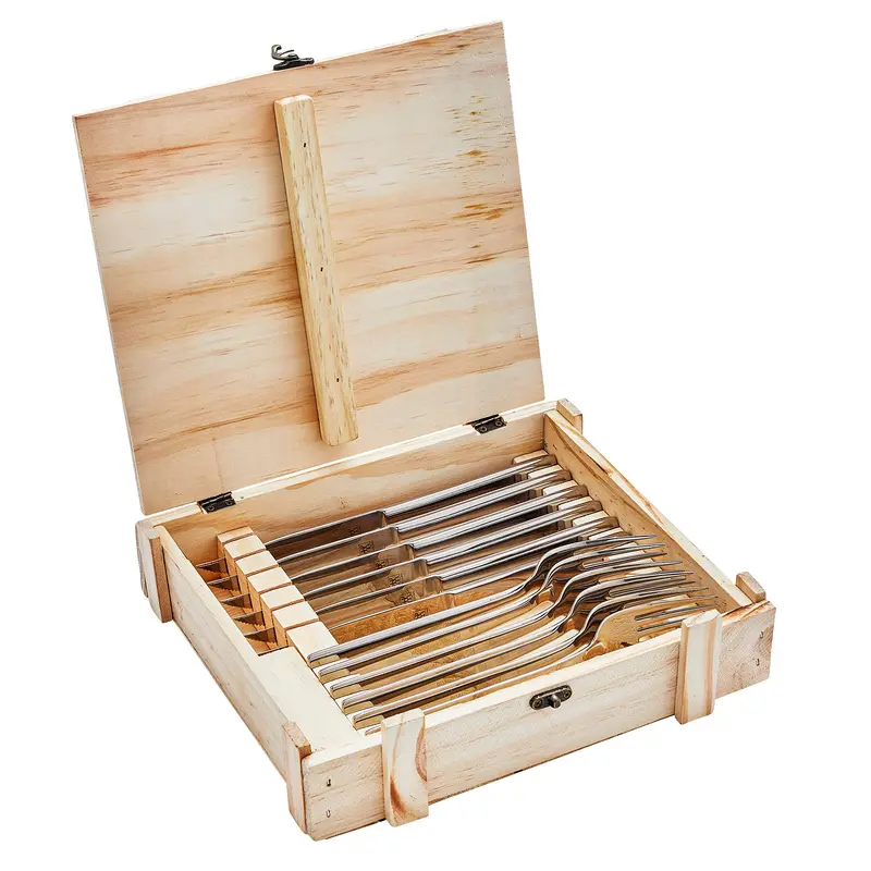 Zwilling Steak Dinner 12-Piece Premium Steak Knife Set In Wood Box 1